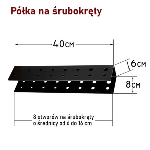 Półka na śrubokręty