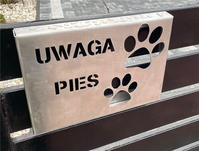 Tabliczka Uwaga Pies